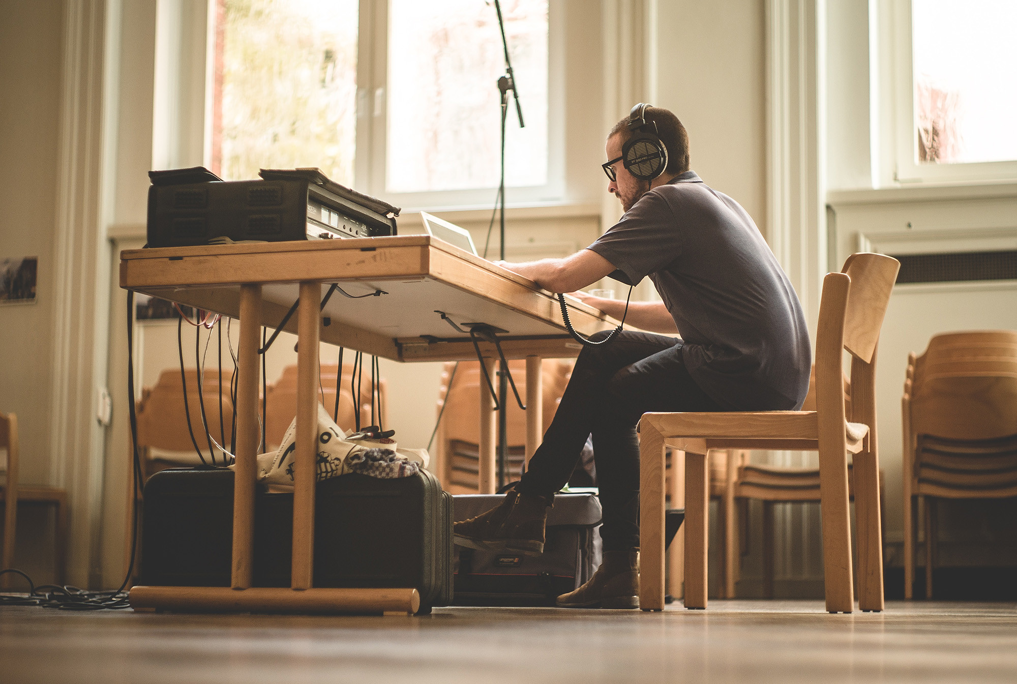 Mowat recording on Germany photo by ©Eduardo Pavez